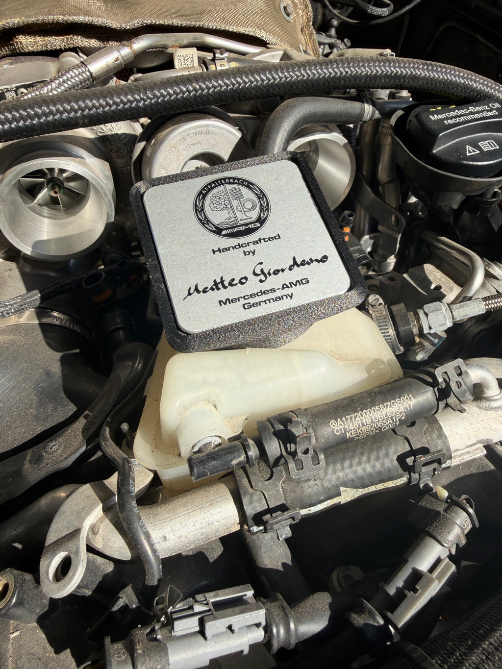 W205 C63 M177 Build Plaque Mount