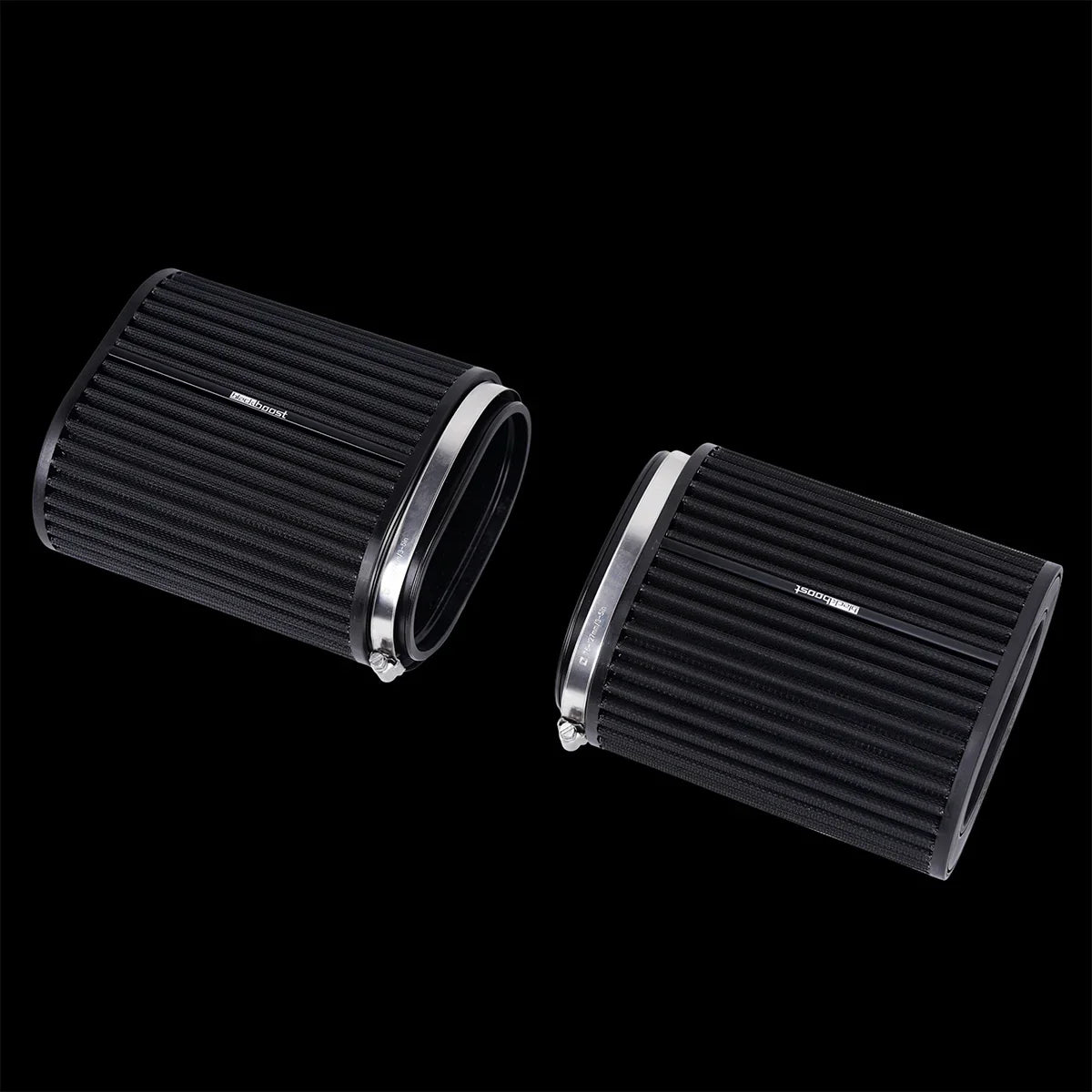 BlackBoost Oval Twin Flow Synthetic Dry Air Filter (4.3" x 196 mm) SET OF 2