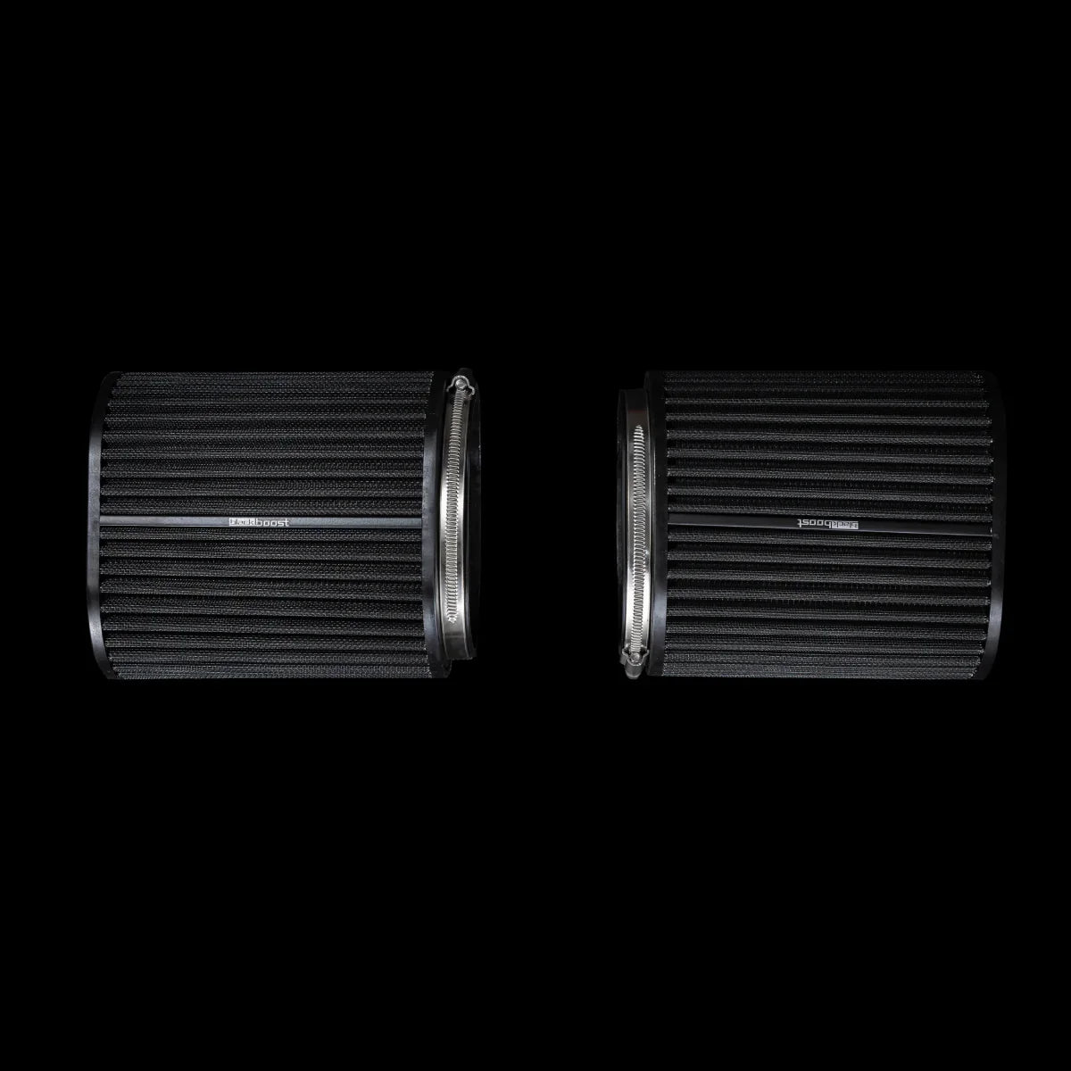 BlackBoost Oval Twin Flow Synthetic Dry Air Filter (4.3" x 196 mm) SET OF 2